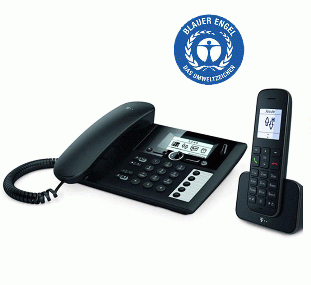 Analoge telefoon plus stralingsarme DECT huiscentrale Sinus 207