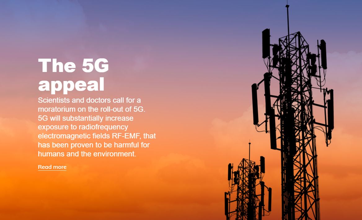 5G appeal 438 wetenschappers en artsen adviseren terughoudendheid