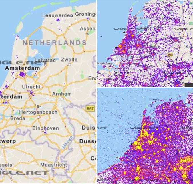 Groei Wifi-netwerk in 20 jaar tijd