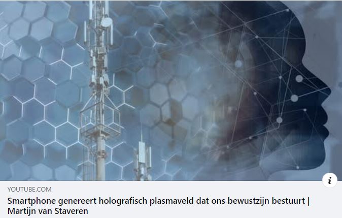 Smartphone en holografisch veld