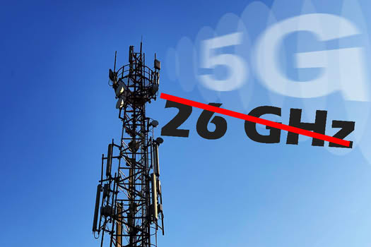 Voorlopig geen 26GHz als 5G frequentie