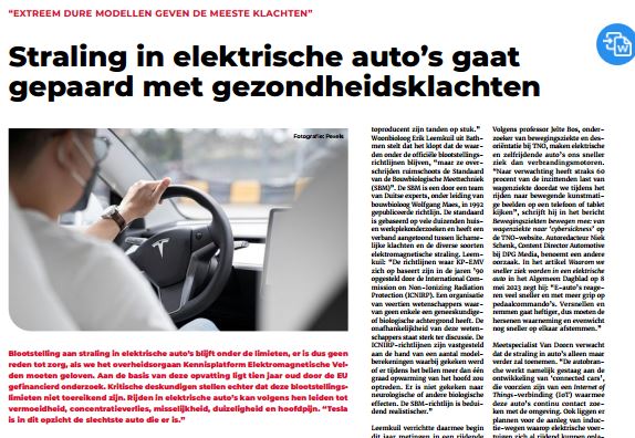 Straling in auto de andere krant