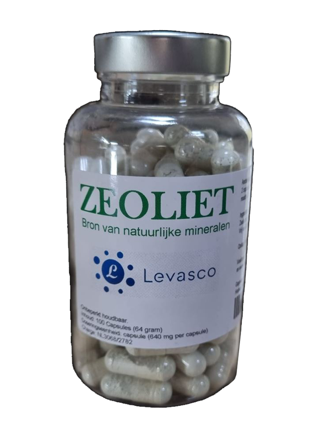 Binder zeoliet (zeolithmed of klinoptiloliet zeoliet) 100 capsules