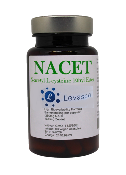 NACET capsules van AA-woonbiologie – hoog-beschikbare N-Acetyl-Cysteïne Ethyl Ester voor glutathion boost, detox en immuunondersteuning