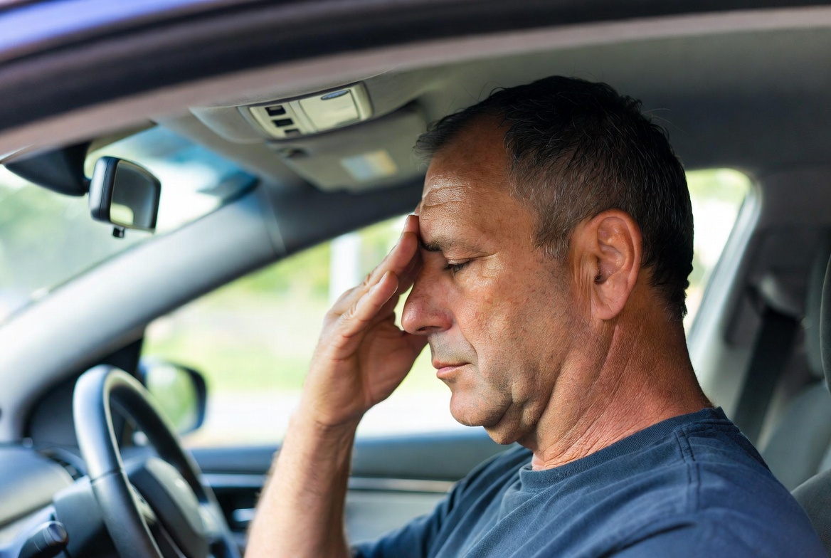 Hoofdpijn in auto door straling in de auto